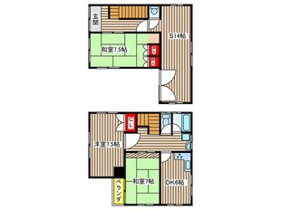 浦里町貸家の物件間取画像